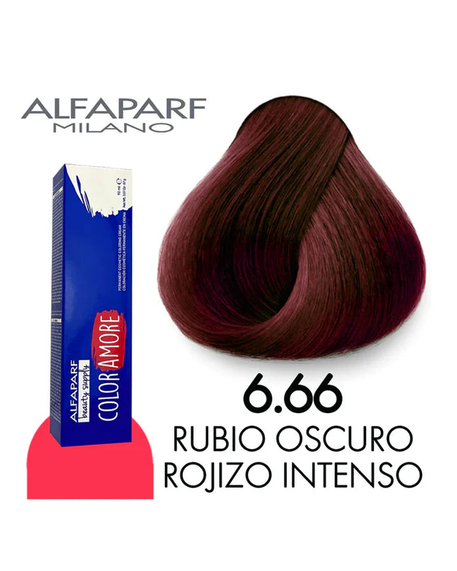 Alfaparf Color Amore 6.66 Tinte Permanente para Cabello 90 ml