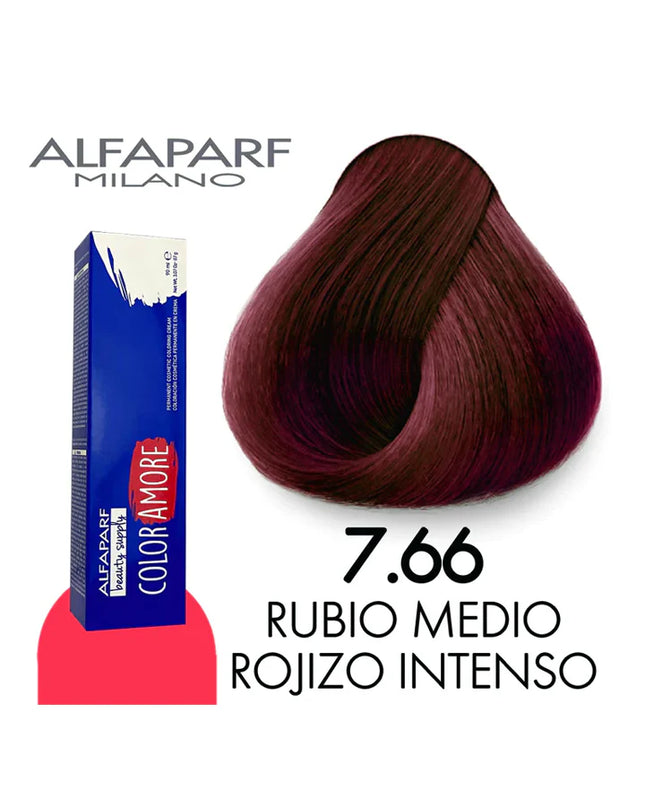Alfaparf Color Amore 7.66 Tinte Permanente para Cabello 90 ml