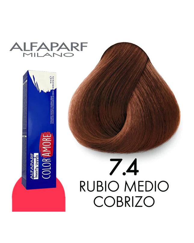 Alfaparf Color Amore 7.4 Tinte Permanente para Cabello 90 ml