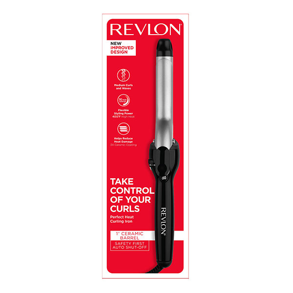 Pinza Eléctrica Cerámica 1” Revlon | Para crear rizos definidos y proteger tu cabello