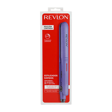 Alisadora Cerámica 1” Morado Revlon | Para un alisado preciso que reduce el frizz y cuida tu cabello