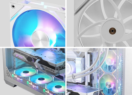 Abanico MSI MPG EZ120 ARGB | 3 Ventiladores Direccionables | Blanco