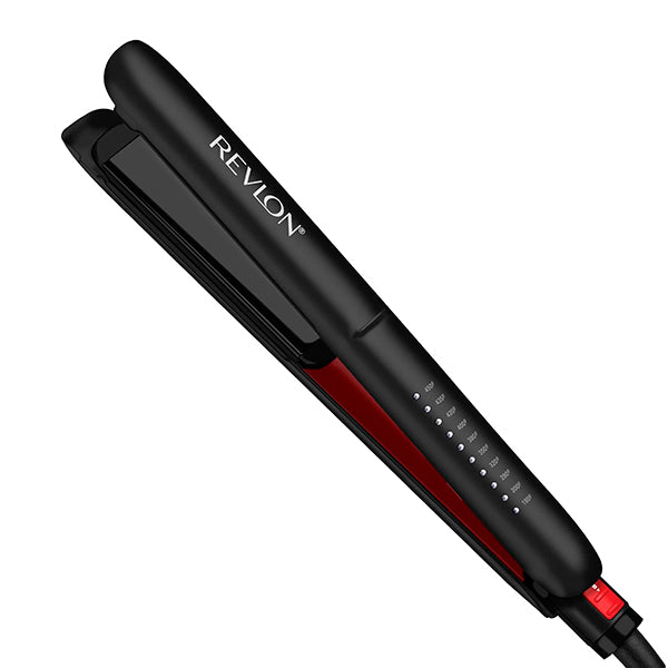 Alisadora Cerámica Tourmaline Revlon 1” Negra | Para un alisado profesional con brillo y suavidad