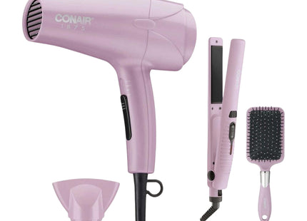 Conair Lilac Styling Collection - kit secador, plancha y cepillo