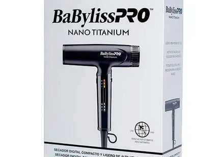 BaBylissPRO Secadora Nano Light Iónica Negra 1400W