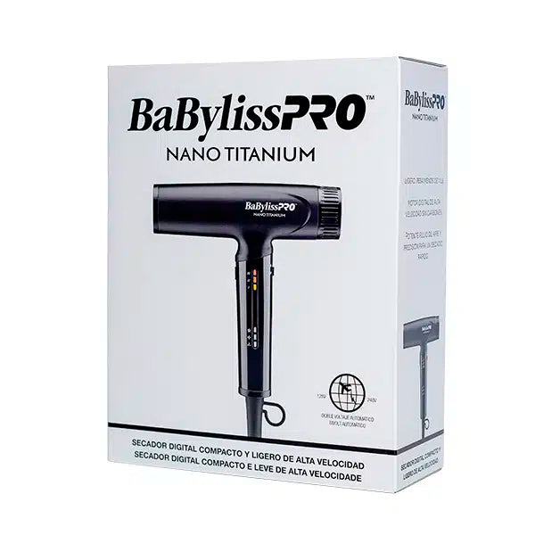 BaBylissPRO Secadora Nano Light Iónica Negra 1400W