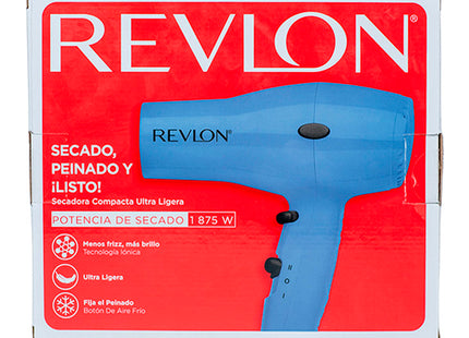 Secadora de Viaje Celeste 1875W Revlon | Para secar tu cabello donde sea con estilo y practicidad