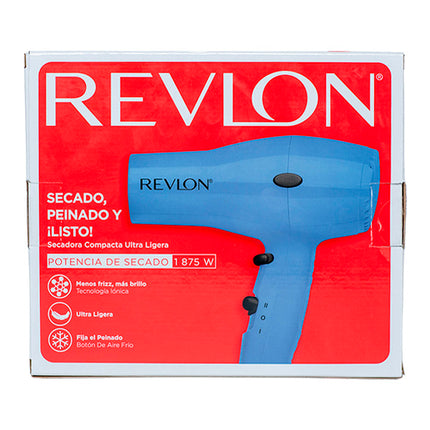 Secadora de Viaje Celeste 1875W Revlon | Para secar tu cabello donde sea con estilo y practicidad