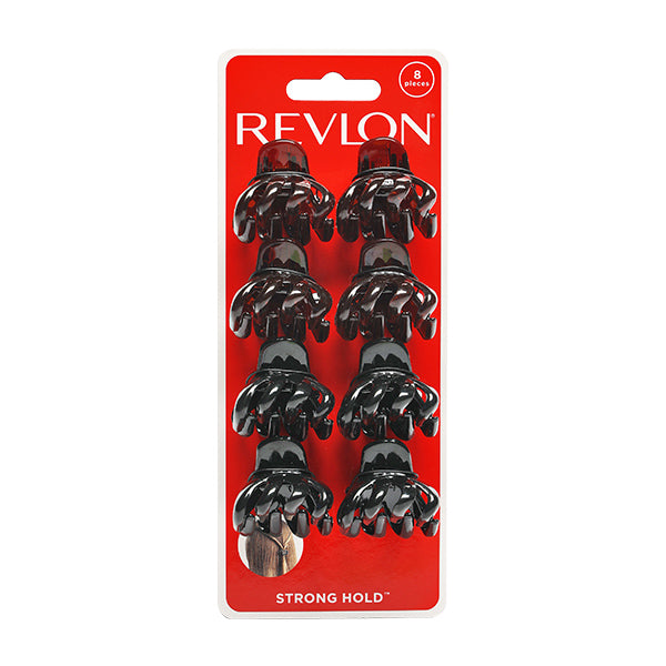 Piraña Mini Revlon x8 Unidades | Para sujetar secciones pequeñas de cabello con estilo y firmeza