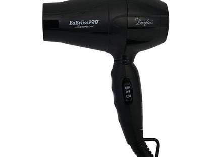 BaBylissPRO Secadora Mini Nano Titanium Bambino 1000 W Negra, BABNT5510
