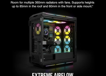 Case Gaming Corsair iCUE 5000T ATX | RGB Tempered Glass | Mid Tower | Smart Black
