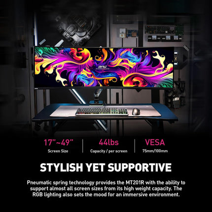 Soporte para Monitor MSI MPG MT201R RGB | Ajustable | Gris