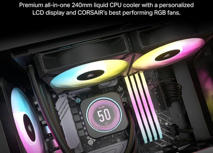 Enfriamiento Líquido Corsair iCUE H100i Elite LCD | 240mm | CW-9060061-WW