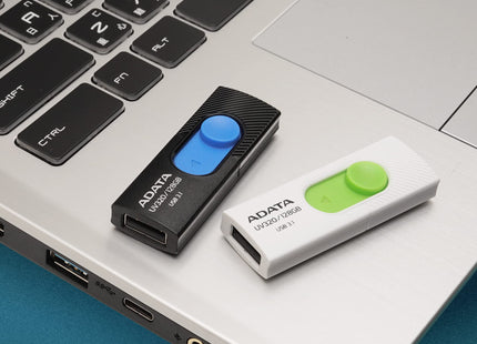 Memoria USB ADATA UV320 64GB | USB 3.1 Gen 1 | Negro/Azul | Lectura hasta 100MB/s