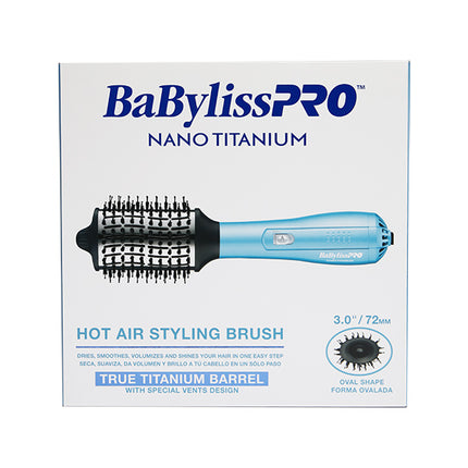 Cepillo Capilar BaByliss Hot Air Styling Titanium 3.0 | Para moldear y alisar tu cabello con acabado profesional