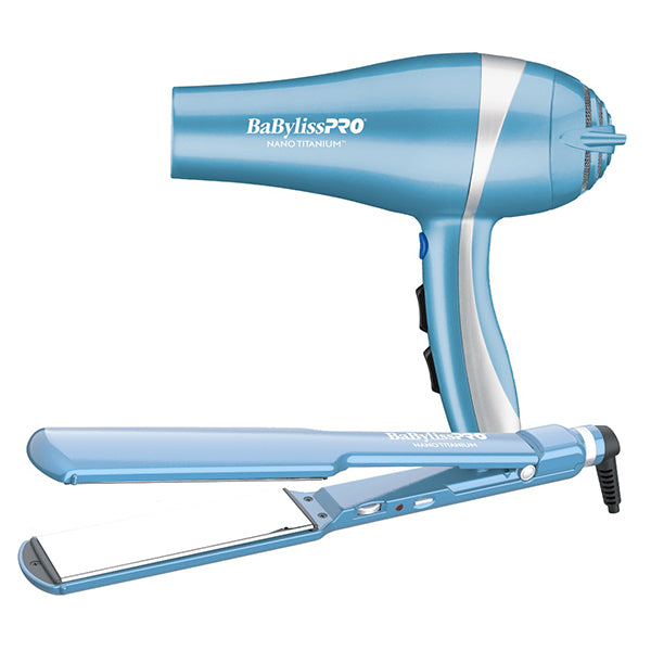 Pack Plancha Ultra 1” + Secadora Iónica 2000W BaByliss | Para cabello normal a grueso | Tecnología Iónica | Potencia profesional