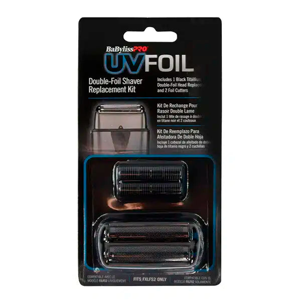 Barberology Kit de repuesto UV Foil doble hoja, FXLFS2