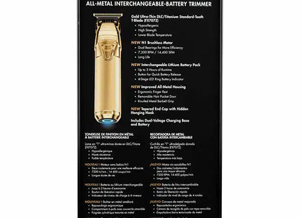 Barberology Trimmer FXONE dorado, 799 Gold