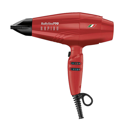 Secadora BaByliss Rápido | 2000W | Roja | Alta Potencia | Tecnología Avanzada