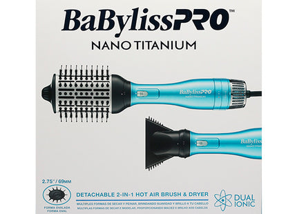 Cepillo de Aire Caliente BaByliss 2 en 1 | Secado y Moldeo | Tecnología Cerámica | Doble Cepillo Intercambiable