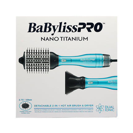 Cepillo de Aire Caliente BaByliss 2 en 1 | Secado y Moldeo | Tecnología Cerámica | Doble Cepillo Intercambiable