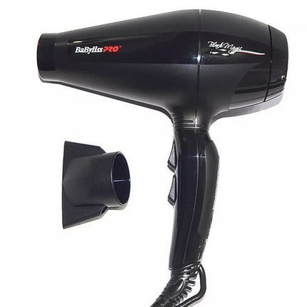 Secadora BaByliss Blackmagic | 2000W | Motor AC | Tecnología Iónica | Profesional