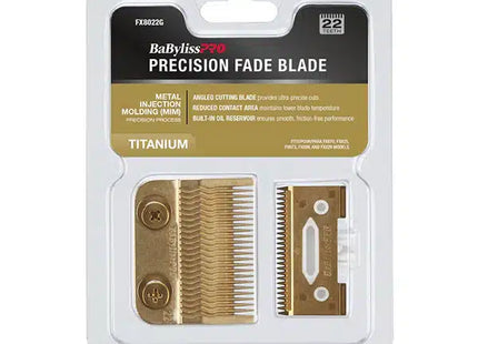 Barberology Cuchilla fade titanio dorada, FX8022G