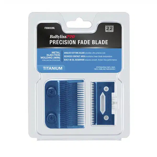 Barberology Cuchilla fade titanio azul, FX8022BL