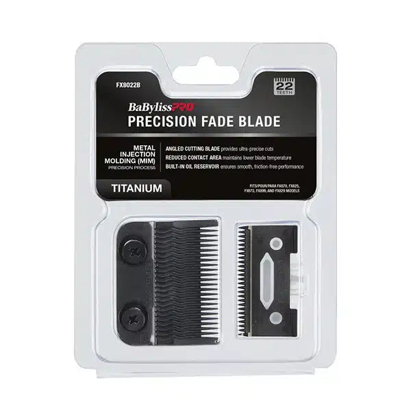 Barberology Cuchilla fade titanio negra, FX8022B