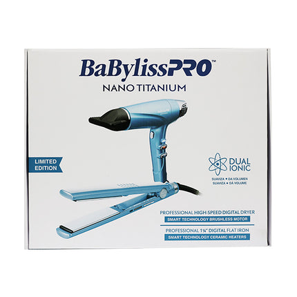 Pack Secadora + Plancha Dual Ionic 1” BaByliss | Para cabello normal a grueso | Tecnología Dual Ionic | Edición Especial