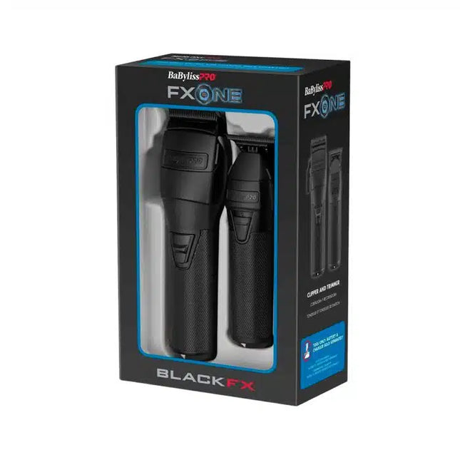 Barberology Pack cortadora y trimmer FXONE BlackFX, FX1CTMBTO