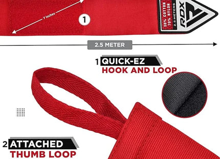 RDX Vendas de Boxeo Infantiles 2.5 m Rojas, HW