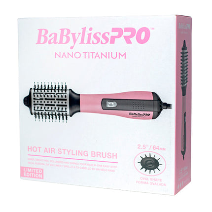 Cepillo Capilar BaByliss Hot Air Styling Brush Rose 2.5 Edición | Para dar forma y volumen con estilo elegante
