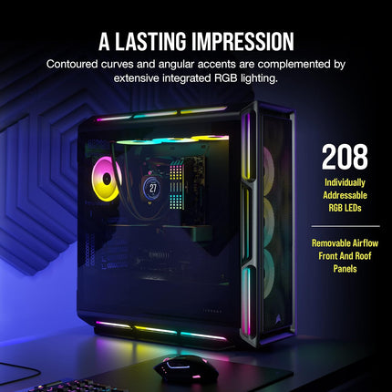 Case Gaming Corsair iCUE 5000T ATX | RGB Tempered Glass | Mid Tower | Smart Black