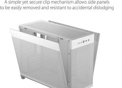 Case Gaming ASUS PRIME AP201 Micro ATX con Vidrio Templado Blanco