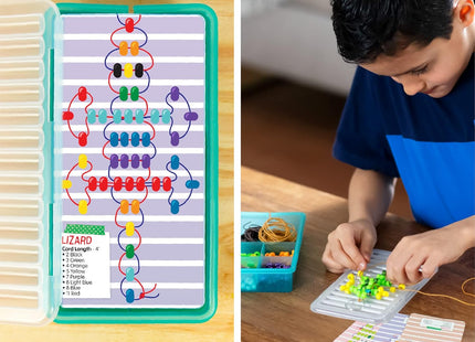 Ultimate Bead Pets - Kit de Manualidades para Niños - Crea 26 Llaveros con Cuentas y Plantillas Divertidas