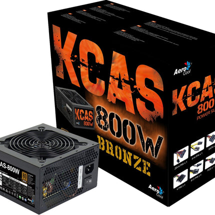 Fuente de Poder Aerocool KCAS-800W | 80 Plus Bronze | No Modular