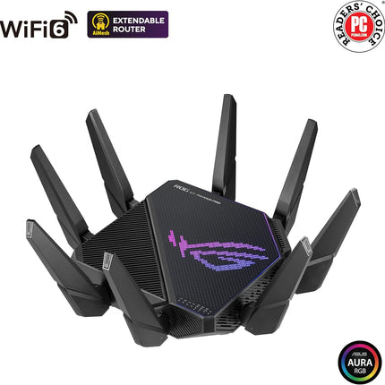 Router ASUS GT-AX11000 Pro Wi-Fi 6 AX11000 Tri-Banda | 8 antenas externas | 2.5G LAN | Game Acceleration