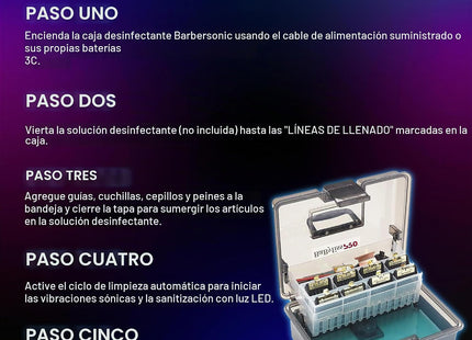 Barberology Caja de desinfección profesional