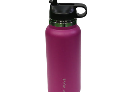 New Wave Hydro Bottle 946ml vista lateral con logo marca