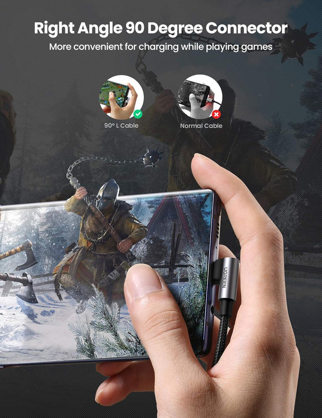 Cable USB‑A a USB‑C Angular UGREEN US176, 20857