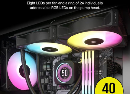 Enfriamiento Líquido Corsair iCUE H100i Elite LCD | 240mm | CW-9060061-WW