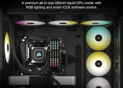 Enfriamiento Líquido Corsair iCUE H170i Elite LCD | 420mm | RGB | Pantalla LCD | CW-9060063-WW