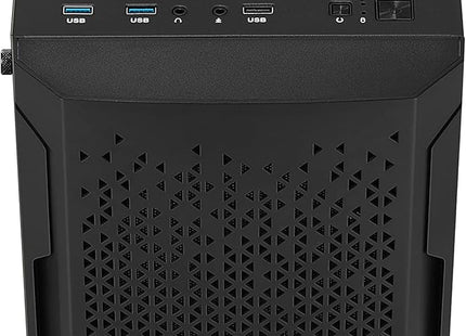Case Gaming AeroCool Trinity Mini-G-BK-V3 | Mini Torre ATX | 1 Ventilador 120mm | Vidrio Templado | Negro