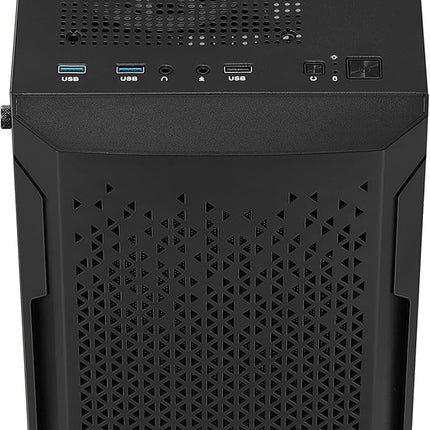Case Gaming AeroCool Trinity Mini-G-BK-V3 | Mini Torre ATX | 1 Ventilador 120mm | Vidrio Templado | Negro