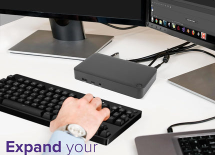 Targus DOCK310USZ Estación de Acoplamiento Universal USB-C DV4K con Doble HDMI 4K y Power Delivery de 65 W