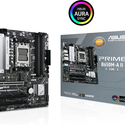 Tarjeta Madre ASUS PRIME B650M-A II-CSM | Socket AM5 | DDR5 | PCIe 4.0 | Wi-Fi 6