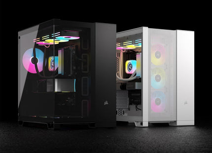 Case Gaming Corsair 6500D Airflow | Media Torre | Doble Cámara | Vidrio Templado | Blanco | CC-9011260-WW