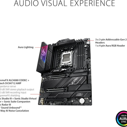 Tarjeta Madre ASUS ROG Strix X670E-E Gaming WiFi | AM5 | ATX | DDR5 | PCIe 5.0 | WiFi 6E