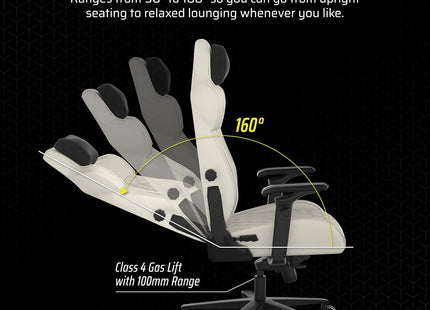 Silla Gaming Corsair TC500 Luxe | Diseño Ergonómico | Acabado Premium